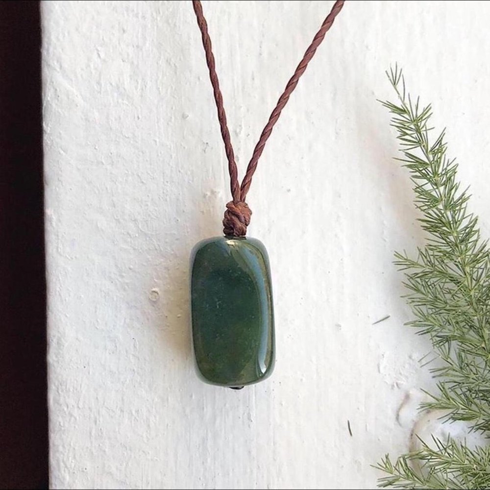 Dark Moss Agate Brown Necklace/Choker
